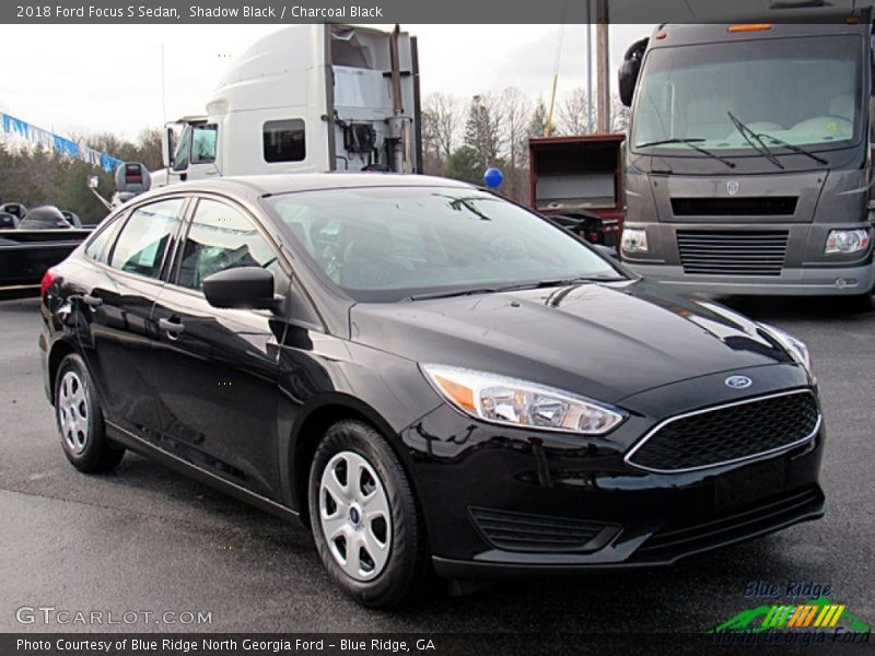 Shadow Black / Charcoal Black 2018 Ford Focus S Sedan