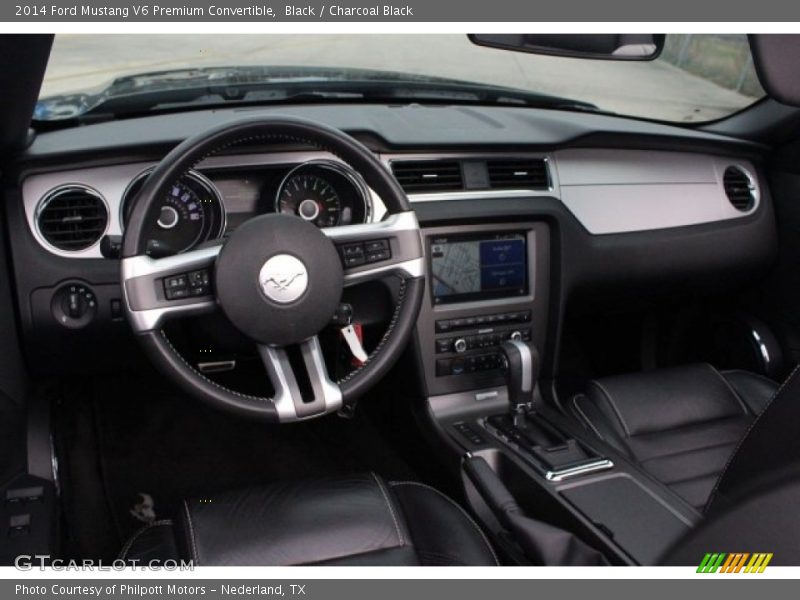 Black / Charcoal Black 2014 Ford Mustang V6 Premium Convertible
