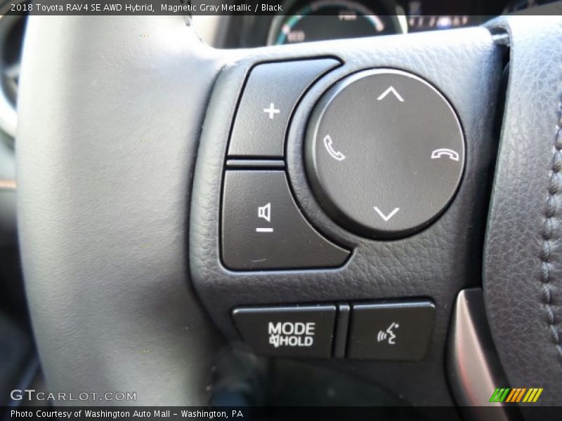 Magnetic Gray Metallic / Black 2018 Toyota RAV4 SE AWD Hybrid