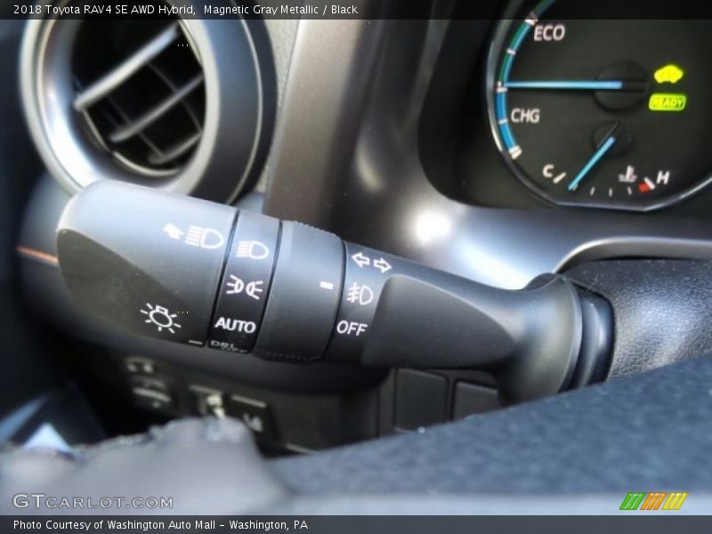 Magnetic Gray Metallic / Black 2018 Toyota RAV4 SE AWD Hybrid