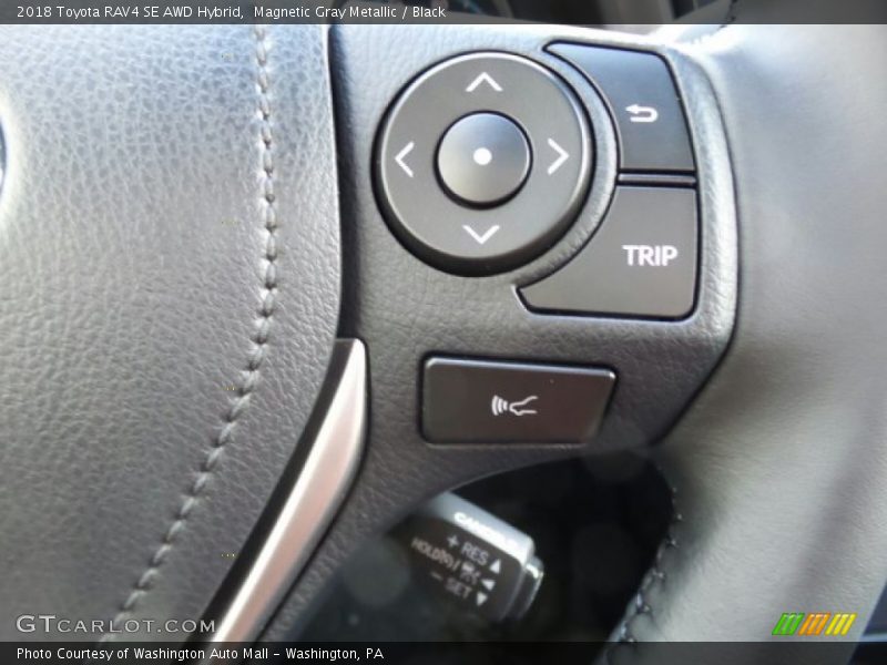 Magnetic Gray Metallic / Black 2018 Toyota RAV4 SE AWD Hybrid