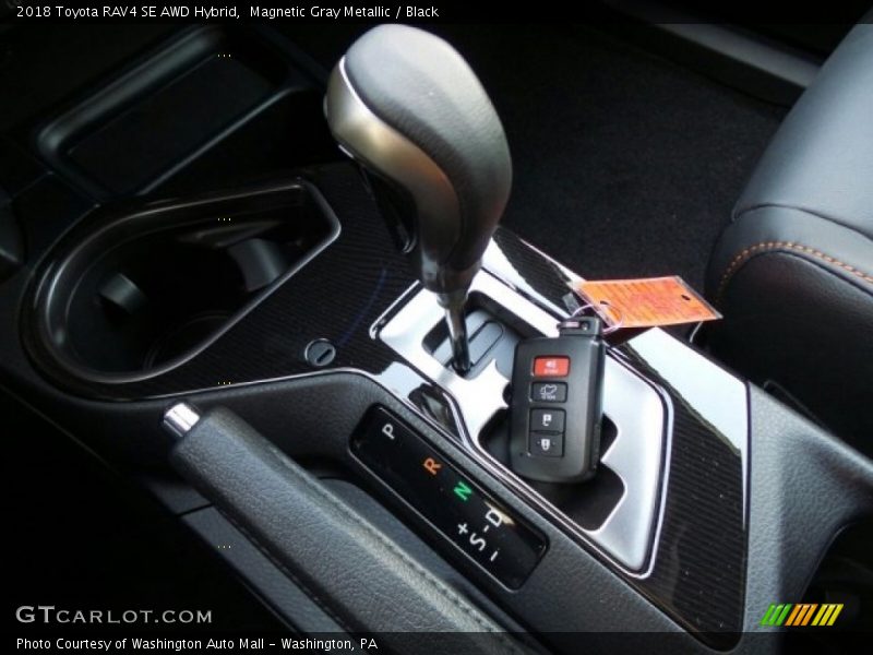 Magnetic Gray Metallic / Black 2018 Toyota RAV4 SE AWD Hybrid
