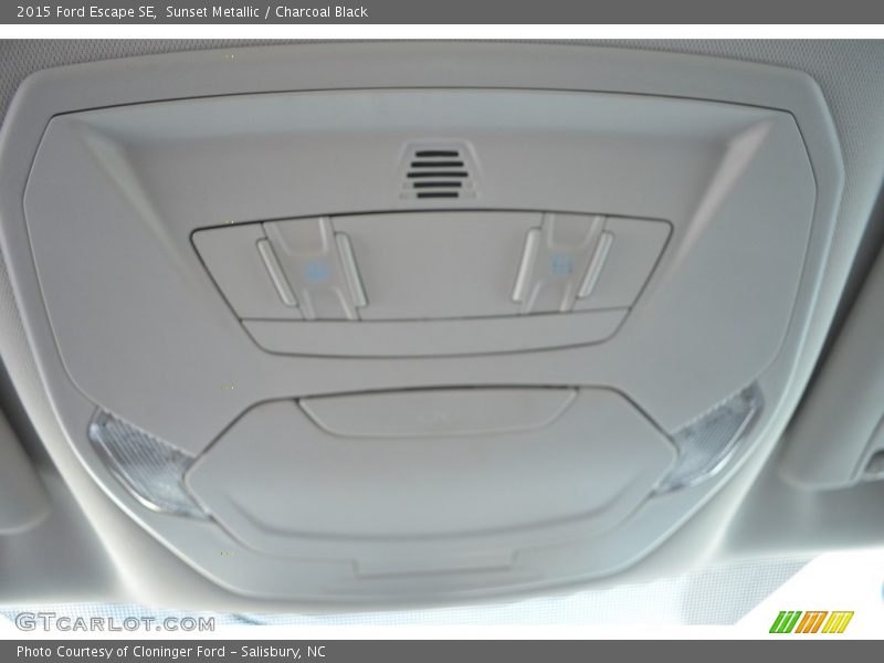 Sunset Metallic / Charcoal Black 2015 Ford Escape SE