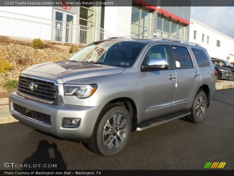Silver Sky Metallic / Graphite 2018 Toyota Sequoia Limited 4x4