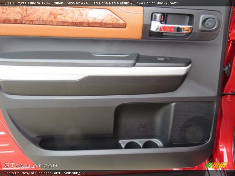 Barcelona Red Metallic / 1794 Edition Black/Brown 2018 Toyota Tundra 1794 Edition CrewMax 4x4