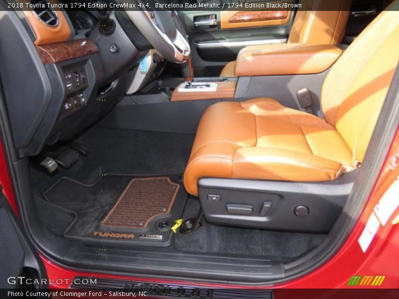 Front Seat of 2018 Tundra 1794 Edition CrewMax 4x4