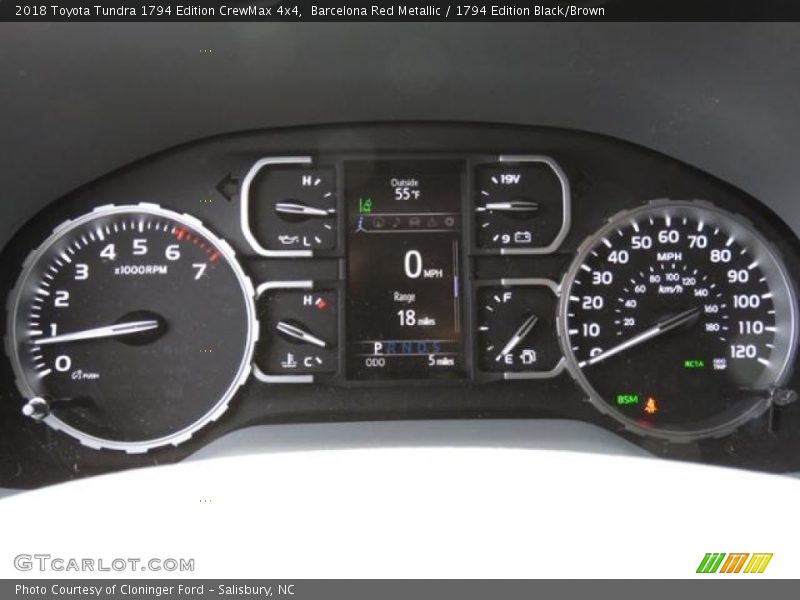  2018 Tundra 1794 Edition CrewMax 4x4 1794 Edition CrewMax 4x4 Gauges