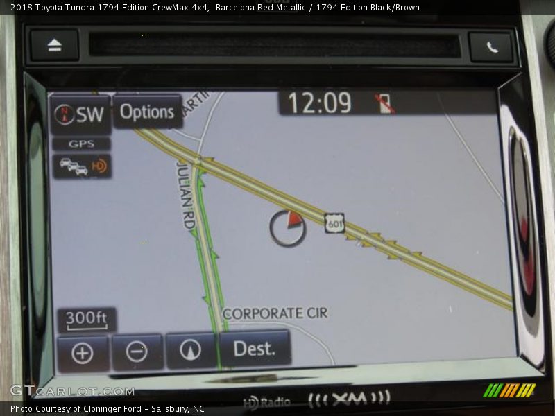 Navigation of 2018 Tundra 1794 Edition CrewMax 4x4