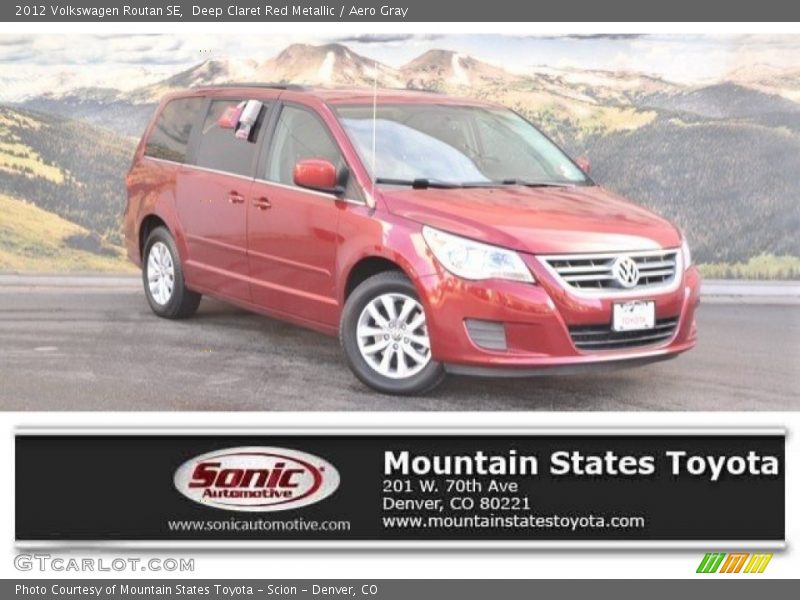 Deep Claret Red Metallic / Aero Gray 2012 Volkswagen Routan SE