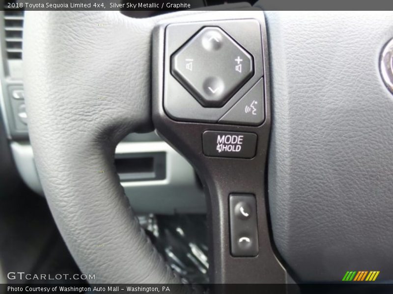Silver Sky Metallic / Graphite 2018 Toyota Sequoia Limited 4x4