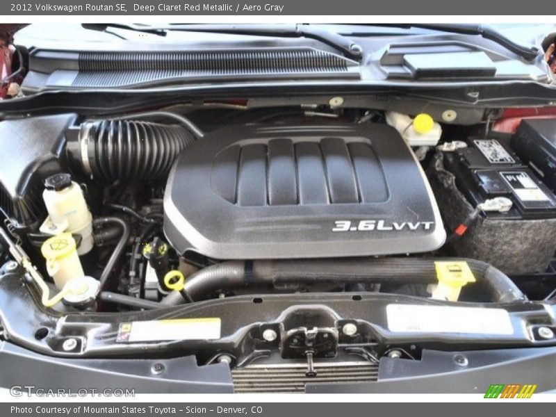 Deep Claret Red Metallic / Aero Gray 2012 Volkswagen Routan SE