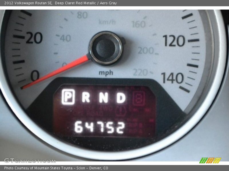 Deep Claret Red Metallic / Aero Gray 2012 Volkswagen Routan SE