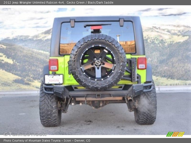 Gecko Green / Black/Dark Saddle 2012 Jeep Wrangler Unlimited Rubicon 4x4