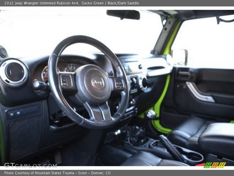 Gecko Green / Black/Dark Saddle 2012 Jeep Wrangler Unlimited Rubicon 4x4