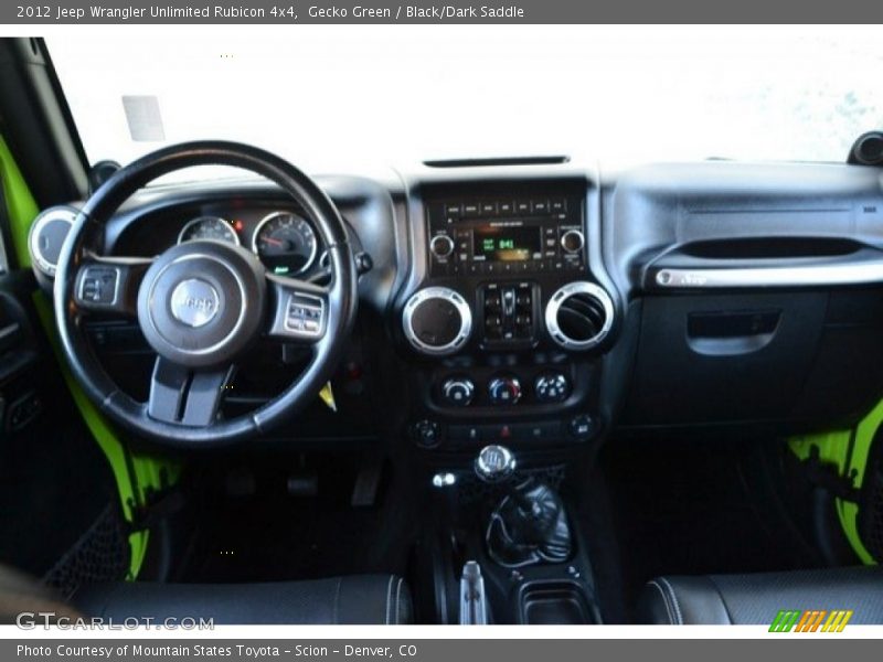 Gecko Green / Black/Dark Saddle 2012 Jeep Wrangler Unlimited Rubicon 4x4