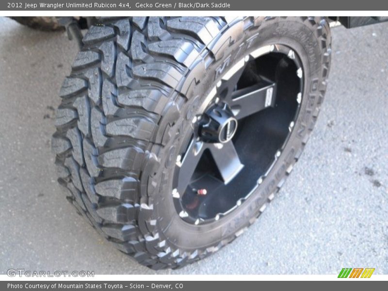 Gecko Green / Black/Dark Saddle 2012 Jeep Wrangler Unlimited Rubicon 4x4
