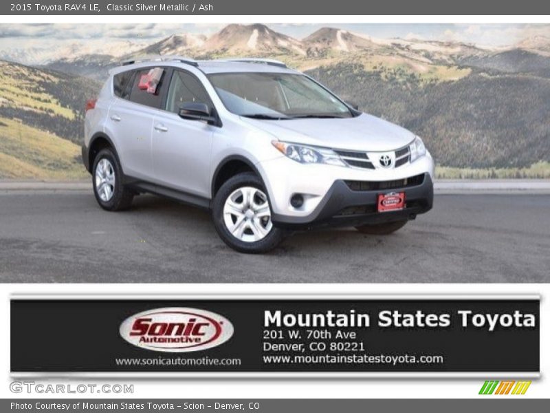 Classic Silver Metallic / Ash 2015 Toyota RAV4 LE
