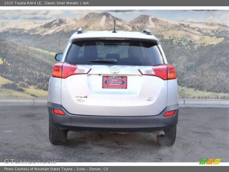 Classic Silver Metallic / Ash 2015 Toyota RAV4 LE