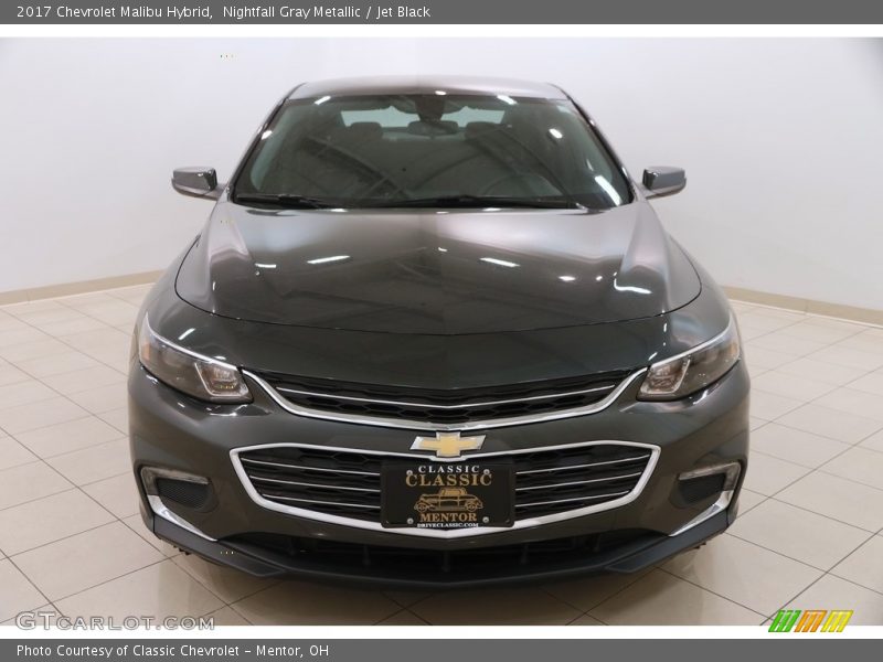 Nightfall Gray Metallic / Jet Black 2017 Chevrolet Malibu Hybrid