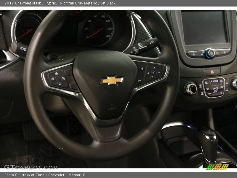 Nightfall Gray Metallic / Jet Black 2017 Chevrolet Malibu Hybrid