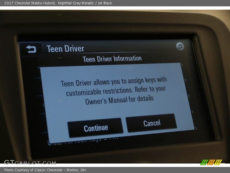 Nightfall Gray Metallic / Jet Black 2017 Chevrolet Malibu Hybrid