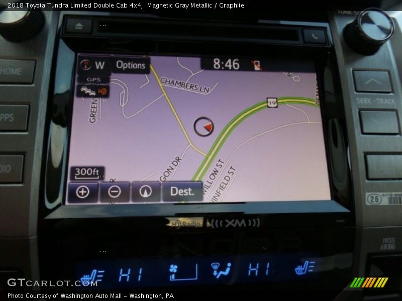 Navigation of 2018 Tundra Limited Double Cab 4x4