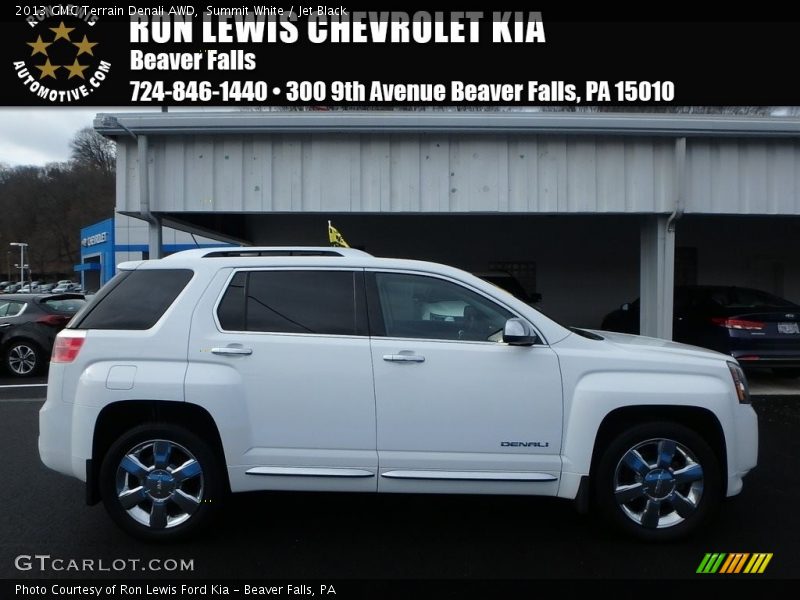 Summit White / Jet Black 2013 GMC Terrain Denali AWD