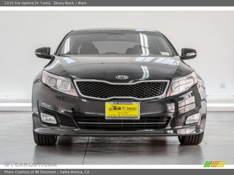 Ebony Black / Black 2015 Kia Optima SX Turbo