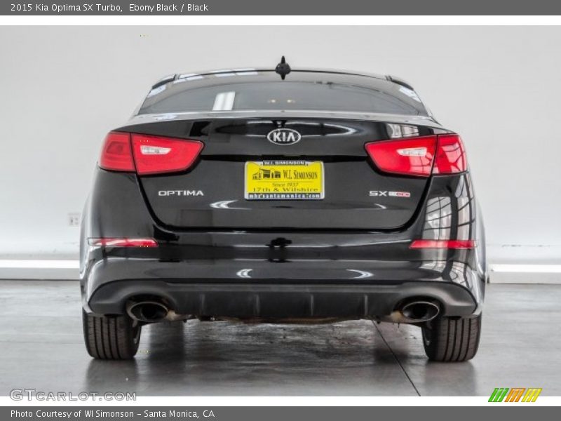 Ebony Black / Black 2015 Kia Optima SX Turbo