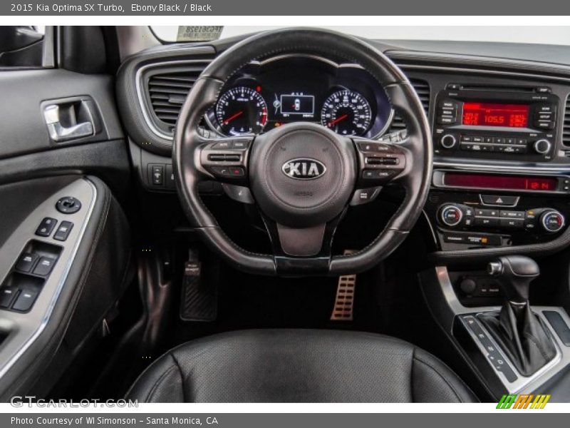 Ebony Black / Black 2015 Kia Optima SX Turbo