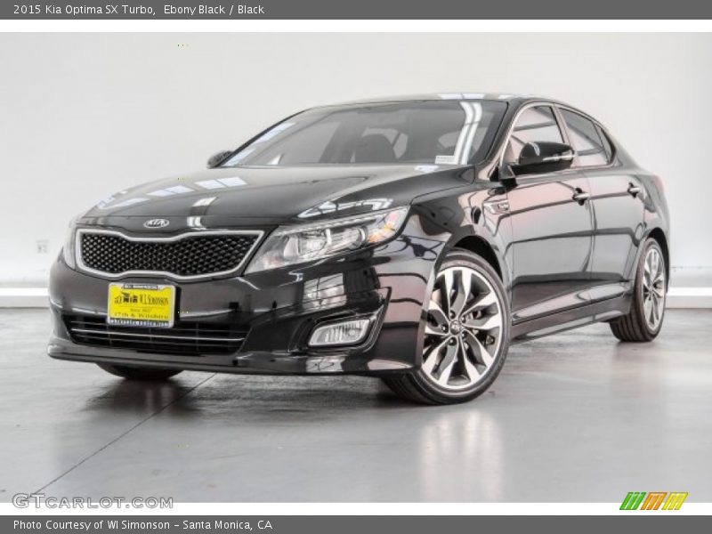 Ebony Black / Black 2015 Kia Optima SX Turbo