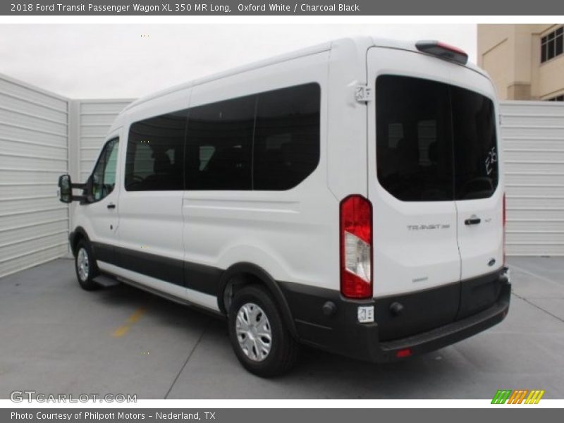 Oxford White / Charcoal Black 2018 Ford Transit Passenger Wagon XL 350 MR Long