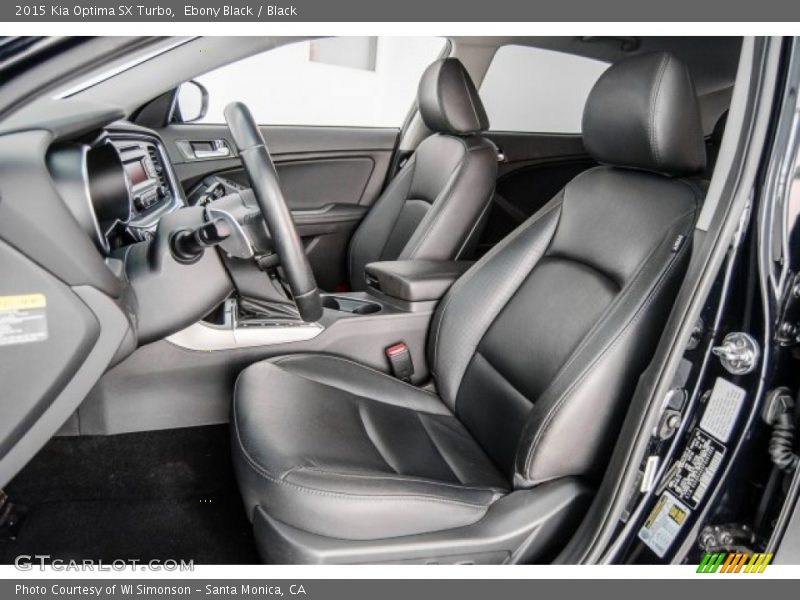 Ebony Black / Black 2015 Kia Optima SX Turbo