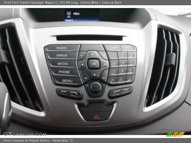 Oxford White / Charcoal Black 2018 Ford Transit Passenger Wagon XL 350 MR Long