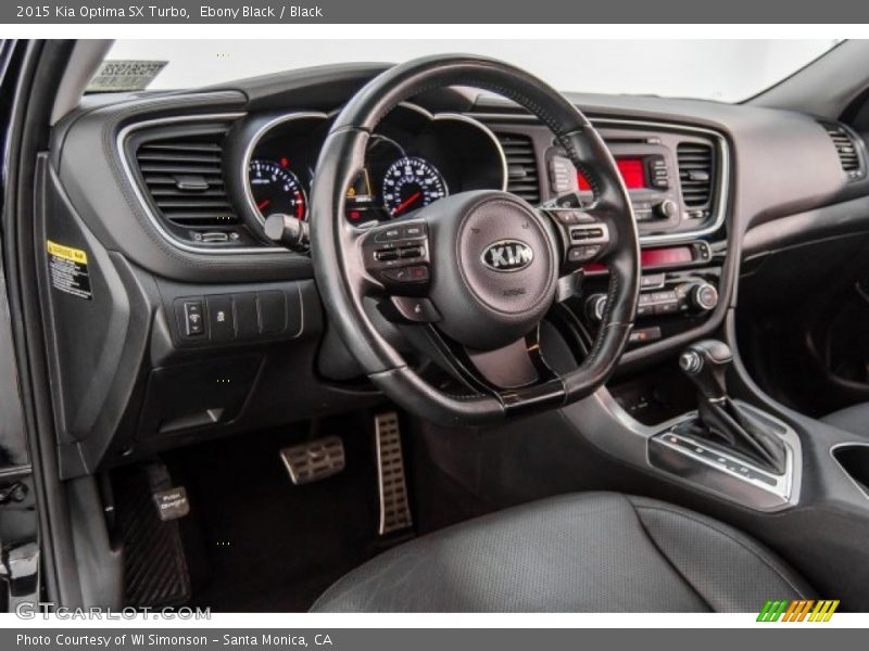 Ebony Black / Black 2015 Kia Optima SX Turbo