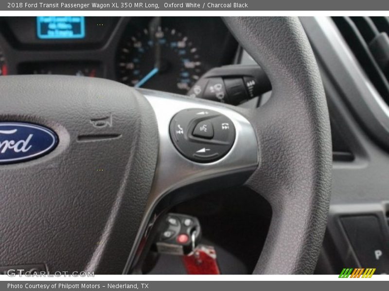 Oxford White / Charcoal Black 2018 Ford Transit Passenger Wagon XL 350 MR Long