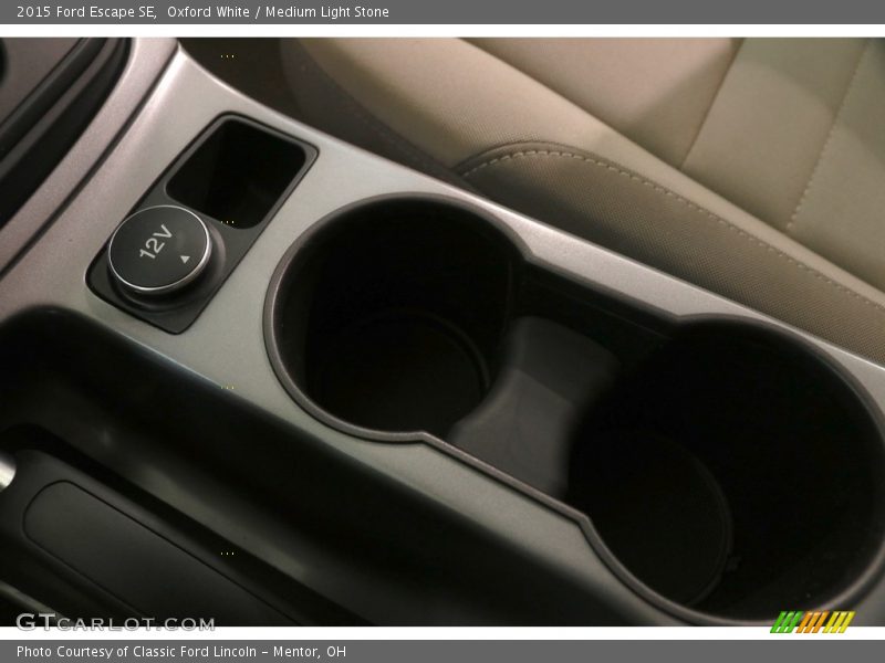 Oxford White / Medium Light Stone 2015 Ford Escape SE