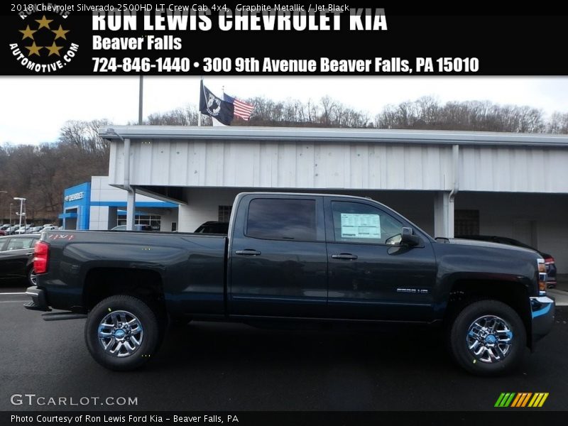 Graphite Metallic / Jet Black 2018 Chevrolet Silverado 2500HD LT Crew Cab 4x4