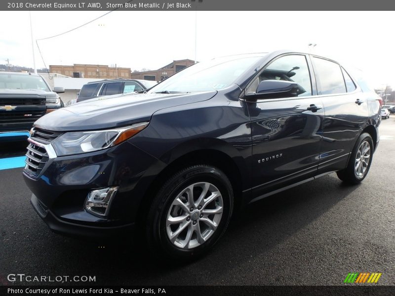 Storm Blue Metallic / Jet Black 2018 Chevrolet Equinox LT AWD