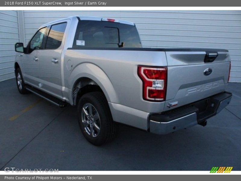 Ingot Silver / Earth Gray 2018 Ford F150 XLT SuperCrew