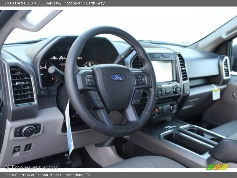 Ingot Silver / Earth Gray 2018 Ford F150 XLT SuperCrew