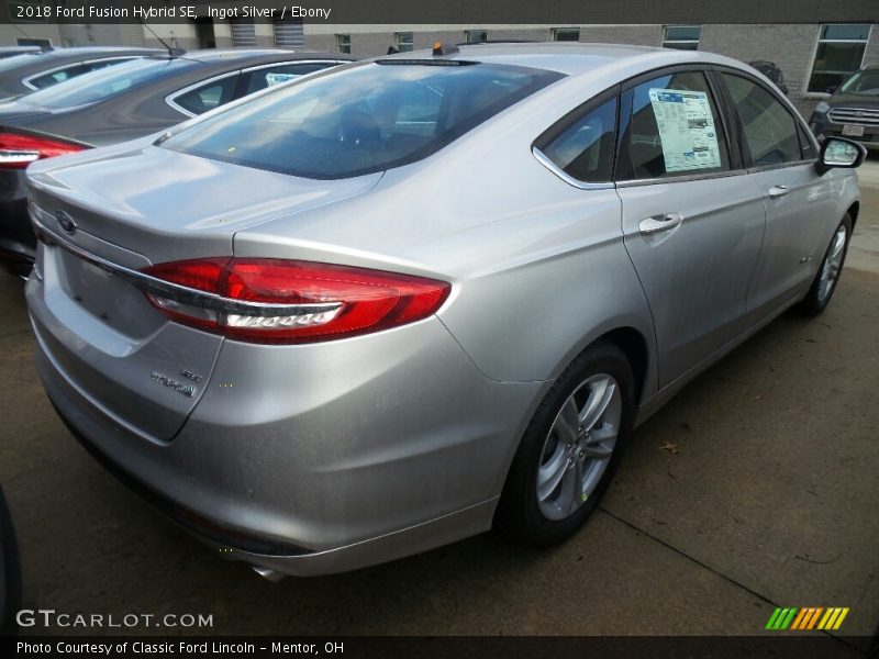 Ingot Silver / Ebony 2018 Ford Fusion Hybrid SE