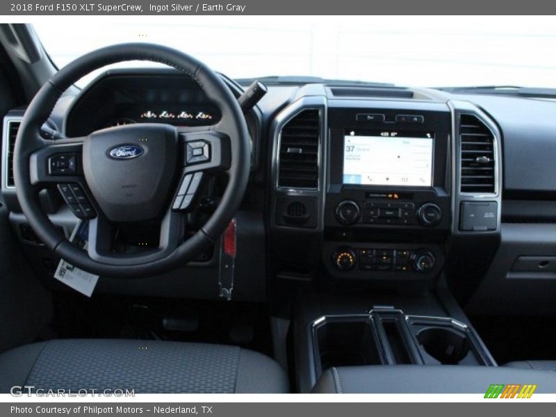 Ingot Silver / Earth Gray 2018 Ford F150 XLT SuperCrew
