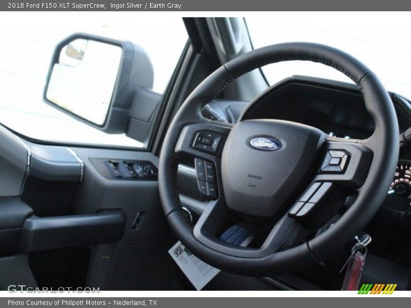Ingot Silver / Earth Gray 2018 Ford F150 XLT SuperCrew