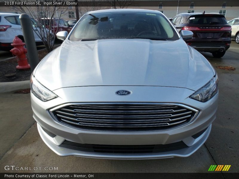 Ingot Silver / Ebony 2018 Ford Fusion SE