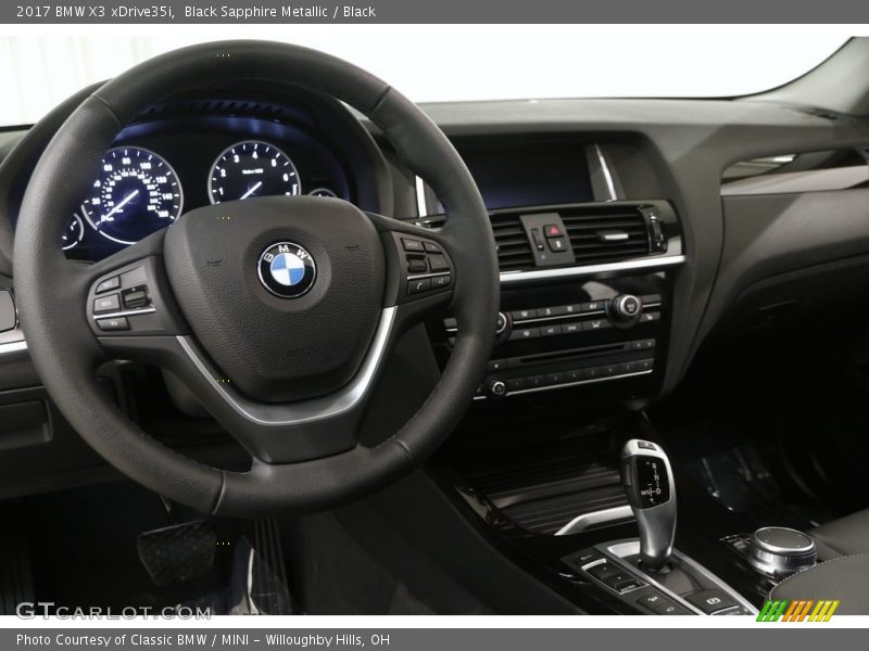 Black Sapphire Metallic / Black 2017 BMW X3 xDrive35i