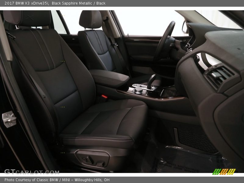 Black Sapphire Metallic / Black 2017 BMW X3 xDrive35i