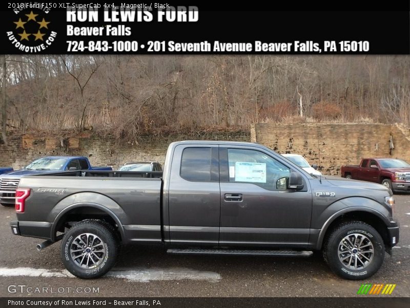 Magnetic / Black 2018 Ford F150 XLT SuperCab 4x4