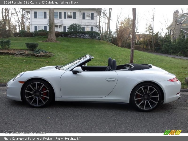 White / Black 2014 Porsche 911 Carrera 4S Cabriolet
