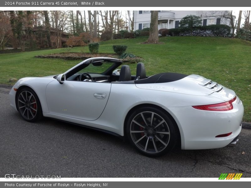 White / Black 2014 Porsche 911 Carrera 4S Cabriolet